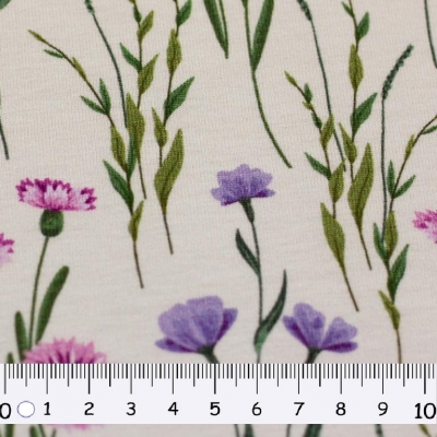 Jersey | THEO Blumen | Lila Weiß
